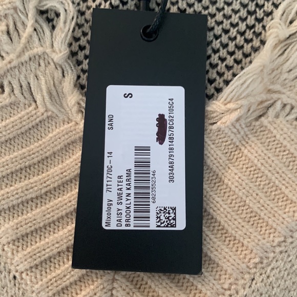 Daisy printed beige sweater size S - Picture 6 of 6